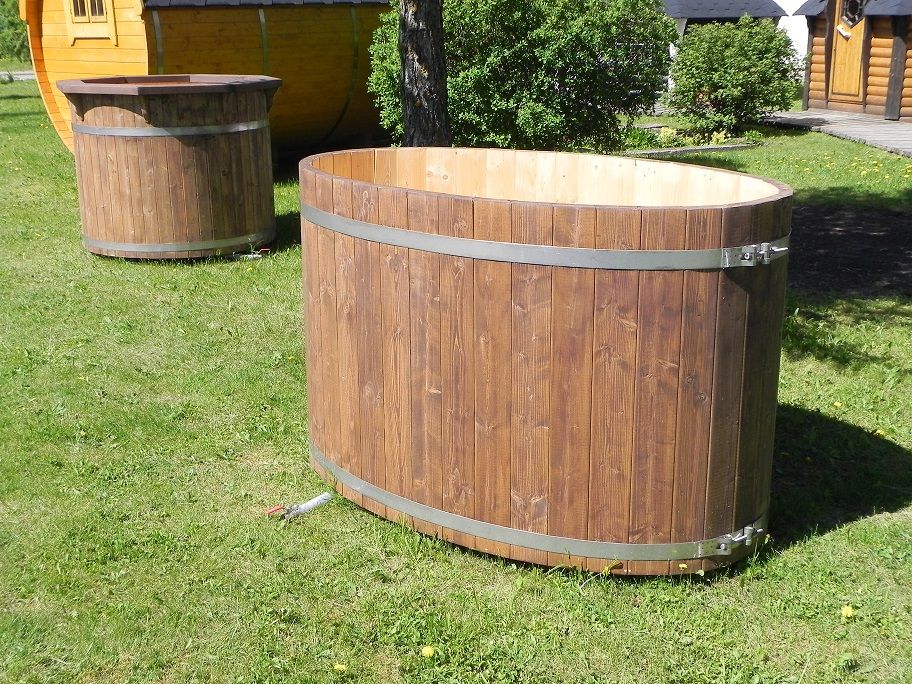 Ovaler Tauchbottich (COLD TUB) aus Fichtenholz CT0001